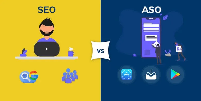 ASO vs SEO: таблиця відмінностей